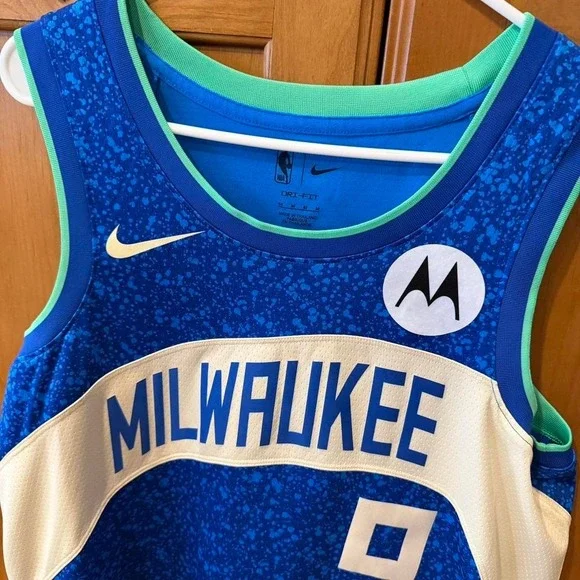 Nike Milwaukee Bucks Bobby Portis City Edition Jersey Size Medium 44 EUC - Picture 3 of 4